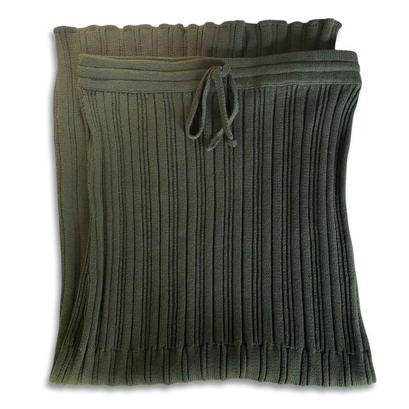 Rue Stiic matching set Mabel bra top Liana midi skirt deep green size large - Picture 15 of 16